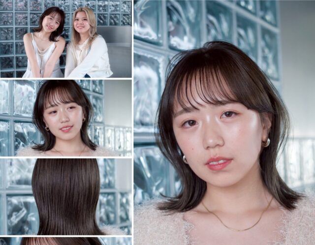 外ハネボブ×前髪で叶える大人可愛い