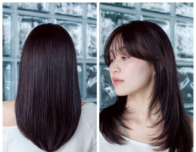 【弱酸性縮毛矯正】自然な艶と柔らかさが続くストレート✨