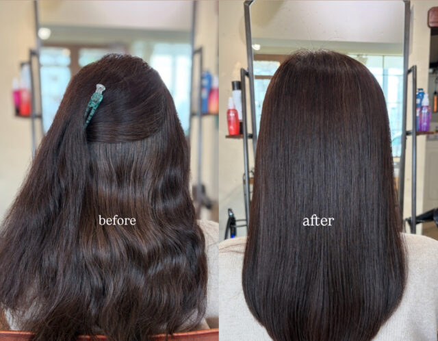 【髪質改善】ダメージレス縮毛矯正で叶う艶髪