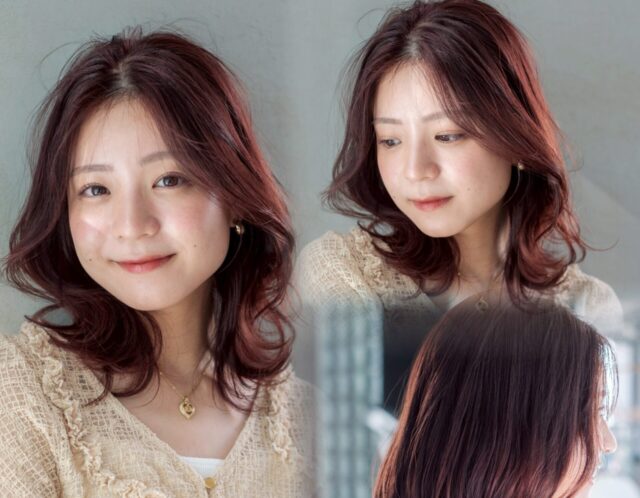 【那覇美容室】秋おすすめ！暖色カラー×レイヤーで柔らかいヘアに🍂🧡